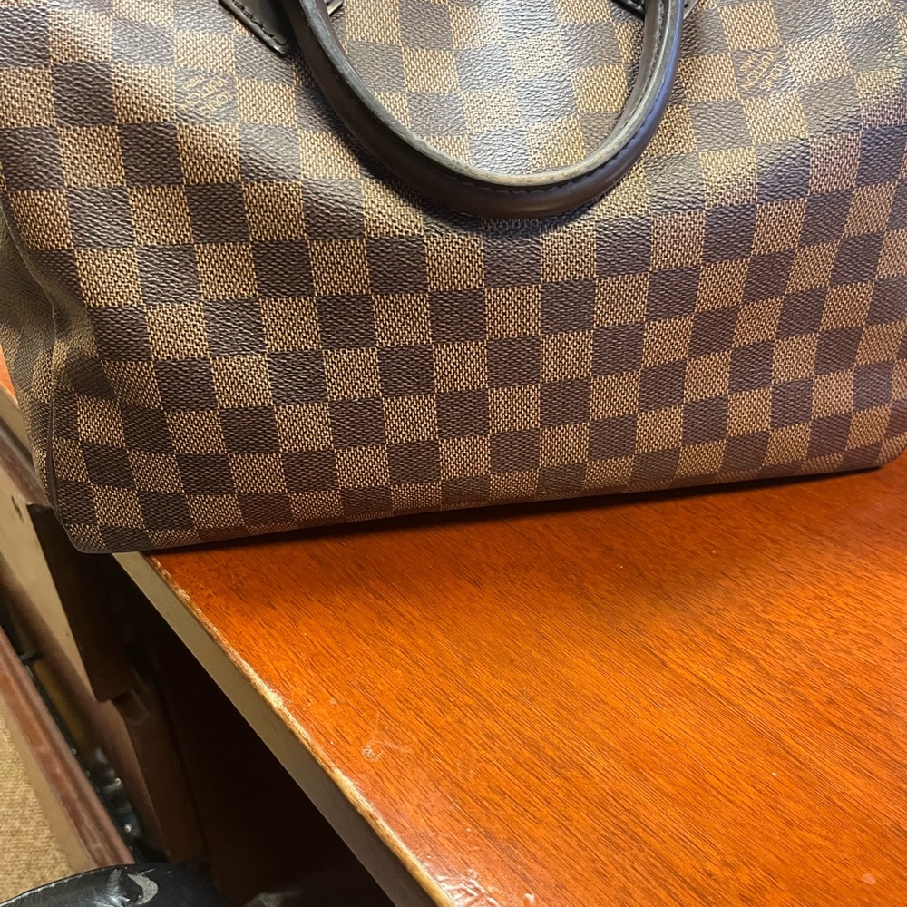 Louis Vuitton Brown Checkered Satchel Speedy 30 Damier No strap. - Picture 2 of 7